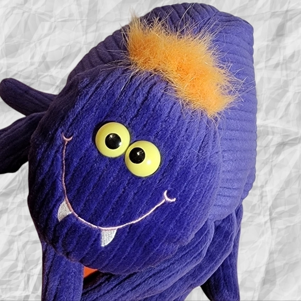 Gund Plush Purple Orange Spider Stuffed Animal Halloween 10" Target Arachnid Toy